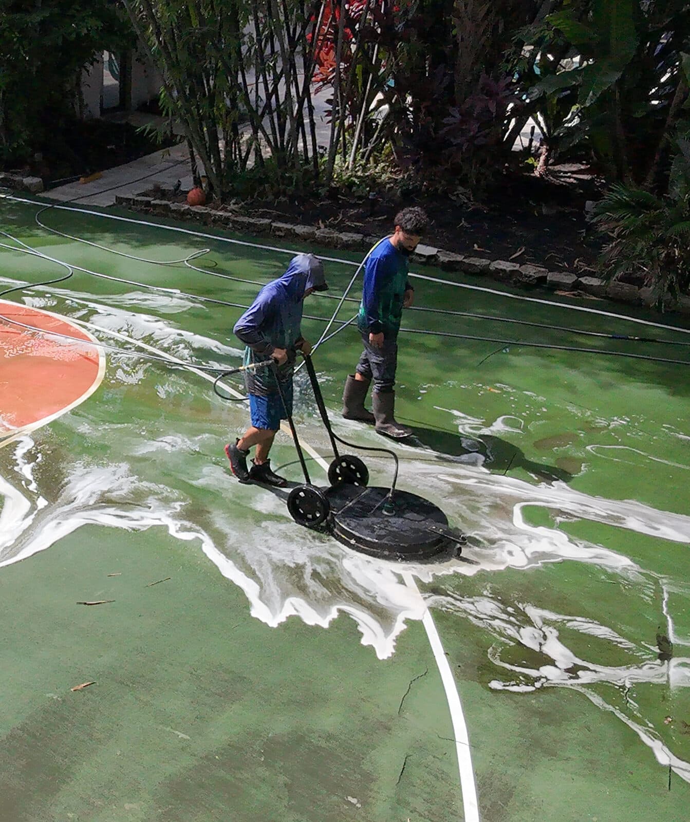 Our crew on the job