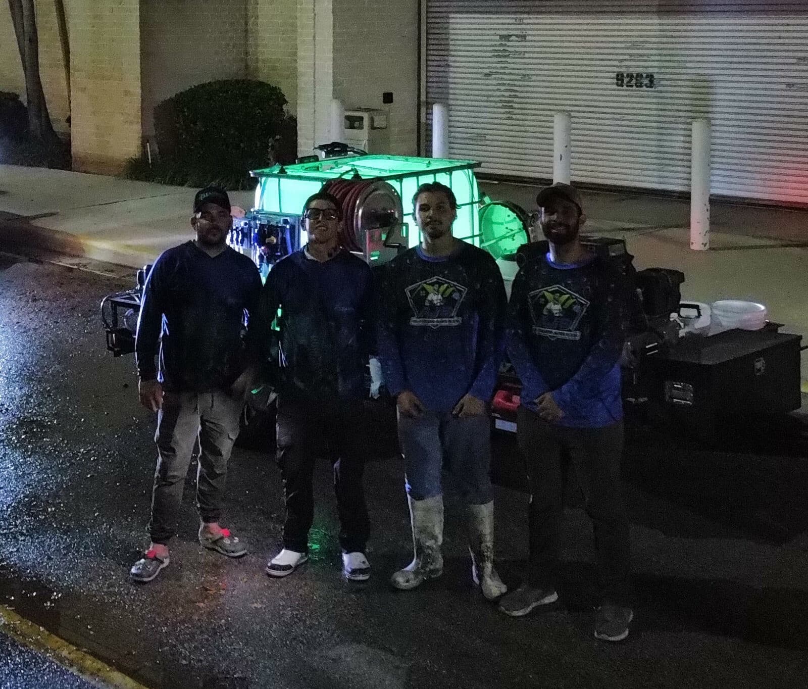 Our crew on the job