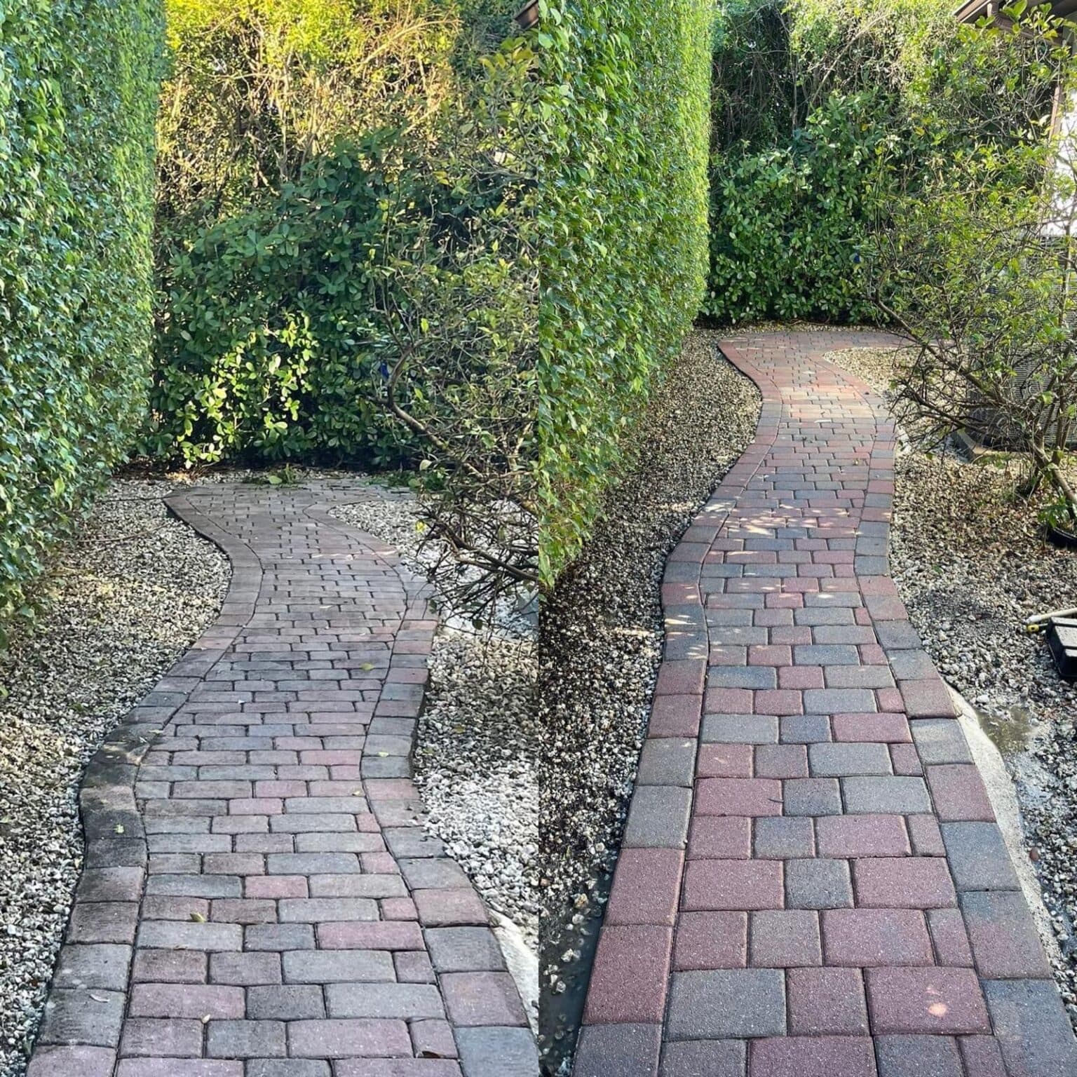 Adoquines — antes y después